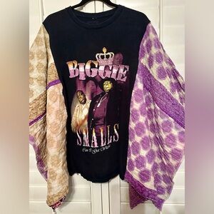 BIGGIE SMALLS NOTORIOUS BIG Kantha tunic top os S M L XL 1X 2x 3x
